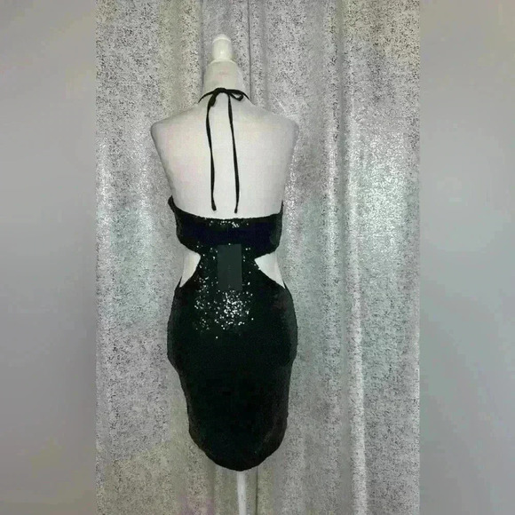 NWT Black sequined dress - Picture 2 of 2